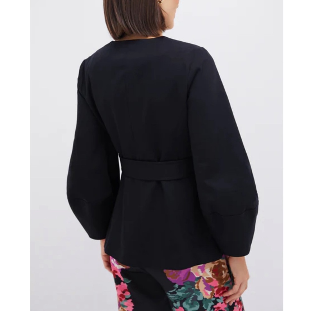 TUCKERNUCK Black Long Sleeve Structured Rhoda Tunic Top NEW - Picture 4 of 12